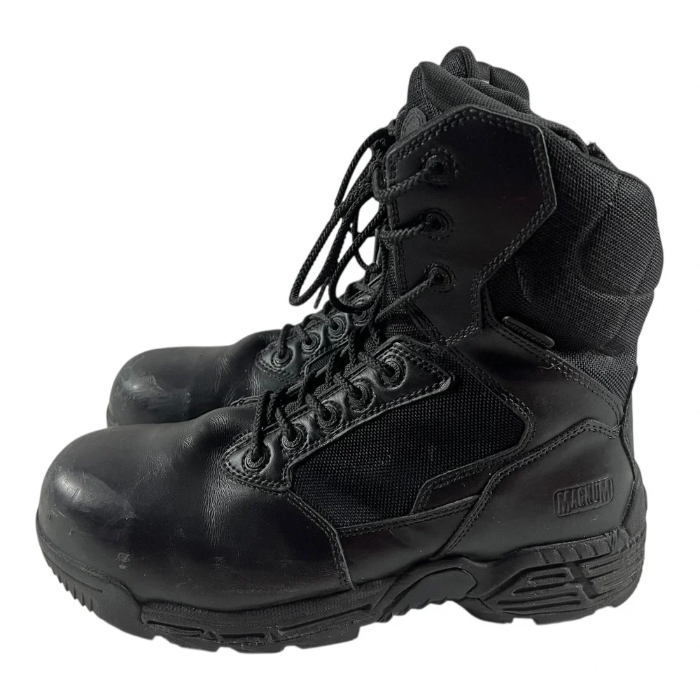 Magnum Stealth Force 8.0 Waterproof Tactical Boots Men's Size 11 Side Zip